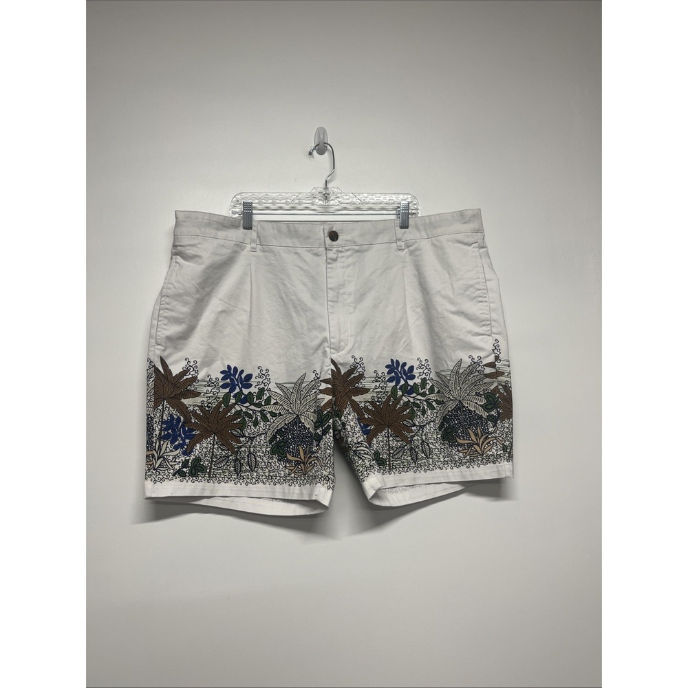 Houston White‎ Mens Chino Floral Shorts XL Drawstring